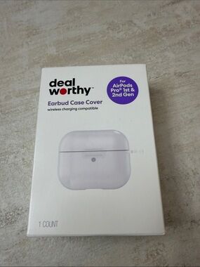 Dealworthy White Earbud Case Cover for AirPods Pro (1st & 2nd Gen)